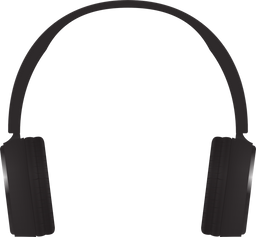 a pair of headphones on a white background